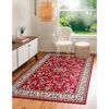 Roter Teppich Ottavio mit floralem Muster