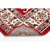 Teppich Ottavio rot mit Muster Nahaufnahme