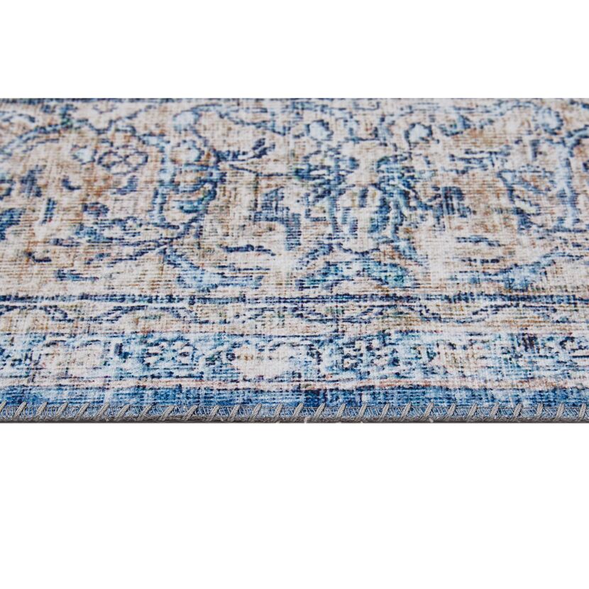 Blau-beiger Teppich "BB Loft", Nahaufnahme