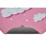 Pinker Kinderteppich "Marissa" mit Wolkenmuster, Nahaufnahme