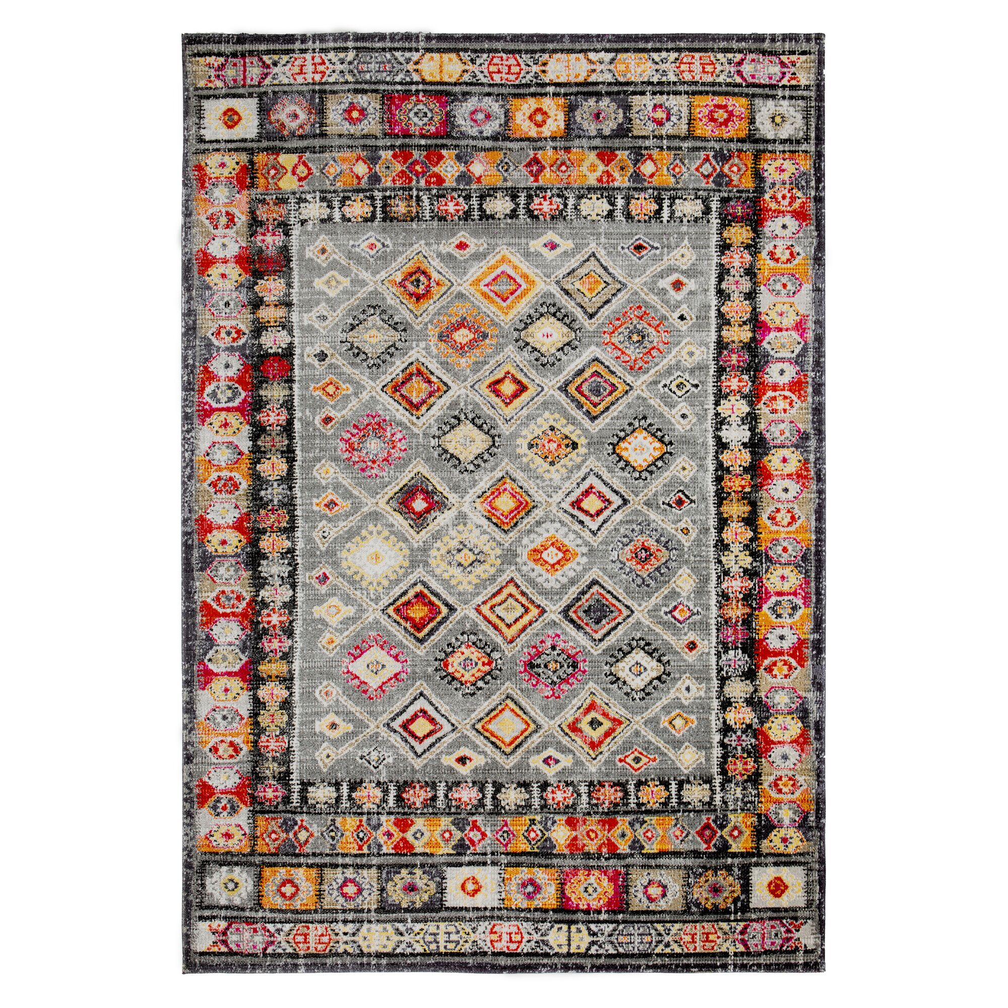 Bunter Teppich mit geometrischem Muster