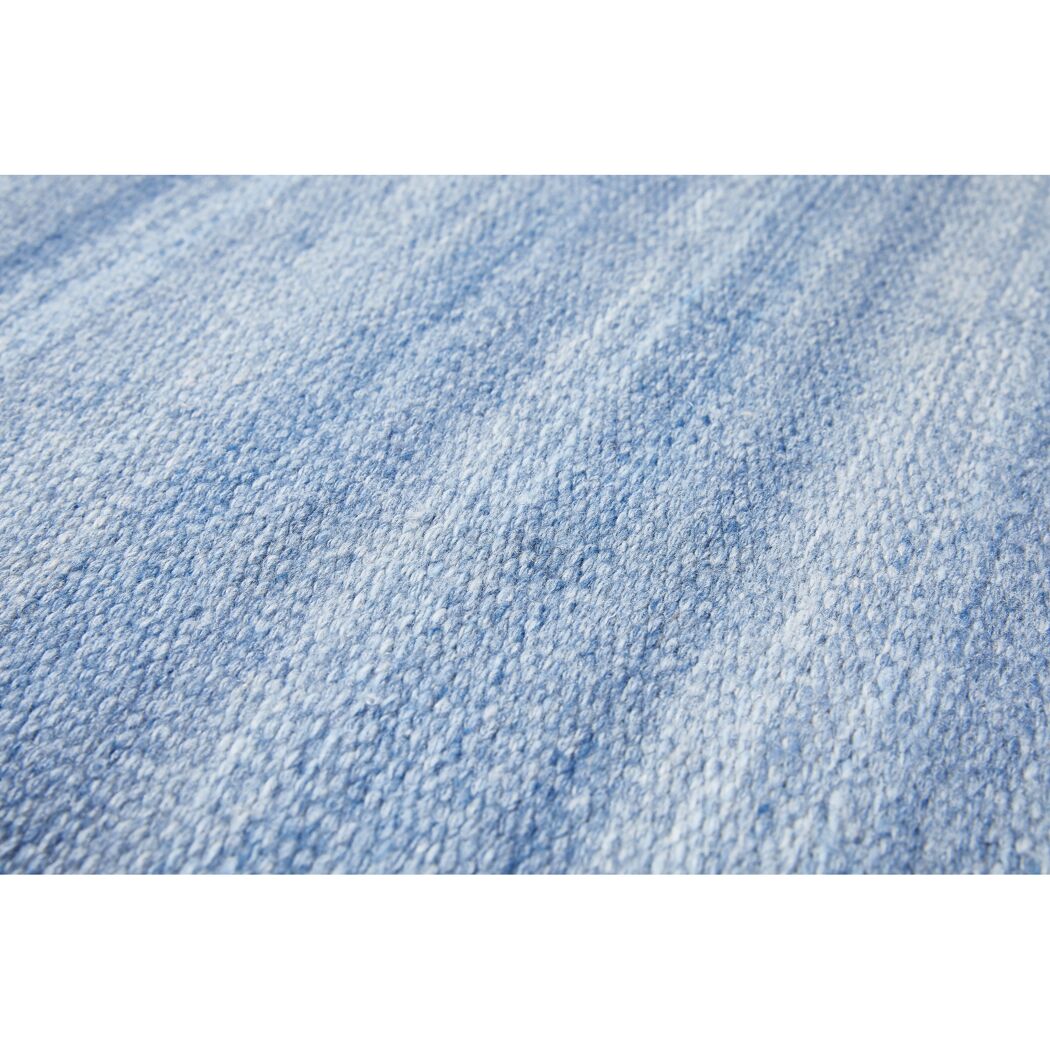 Blauer Teppich Nahaufnahme