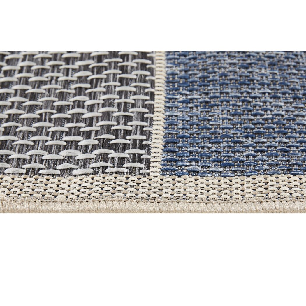 Nahaufnahme Teppich Claudio beige blau