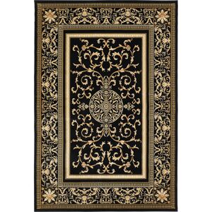 Teppich 'Chiara' creme/schwarz 160 x 235 cm
