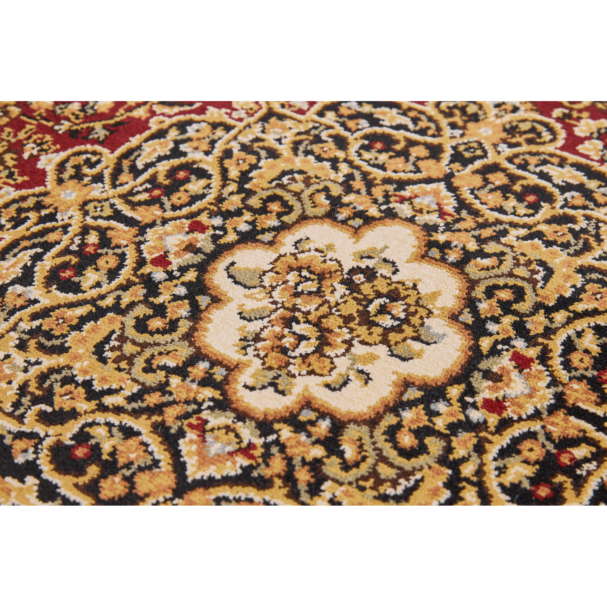Nahaufnahme Teppich Chiara creme-rot