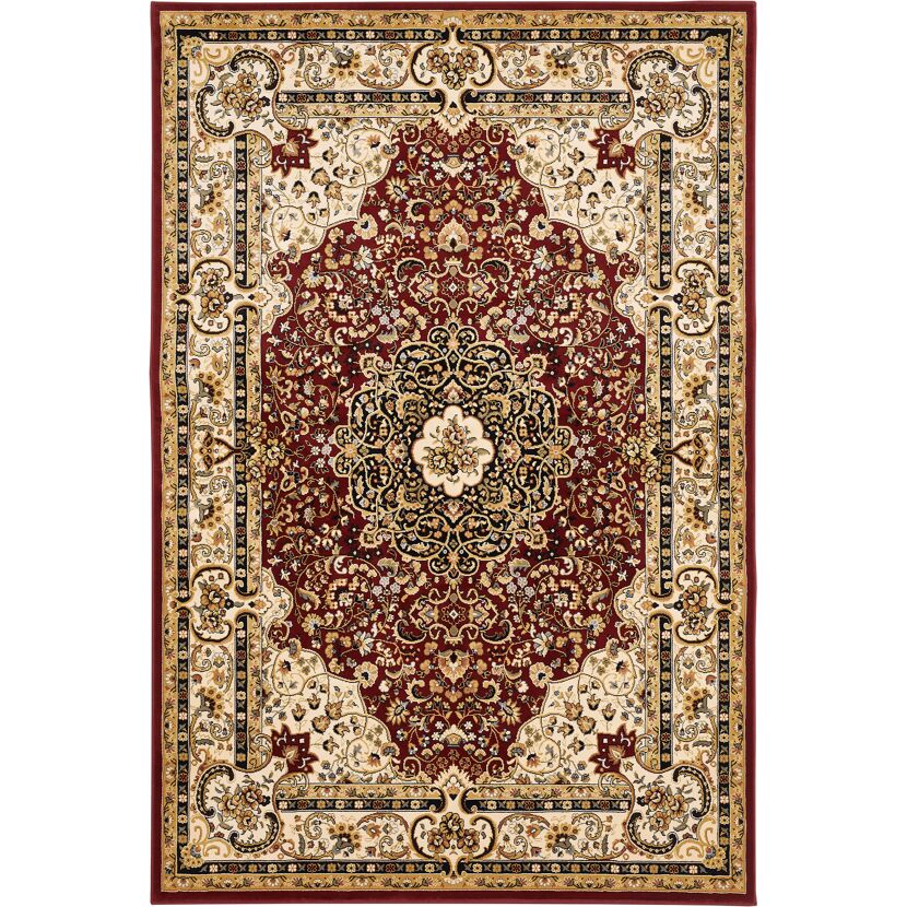 Großer creme-roter Orientteppich 'Chiara'