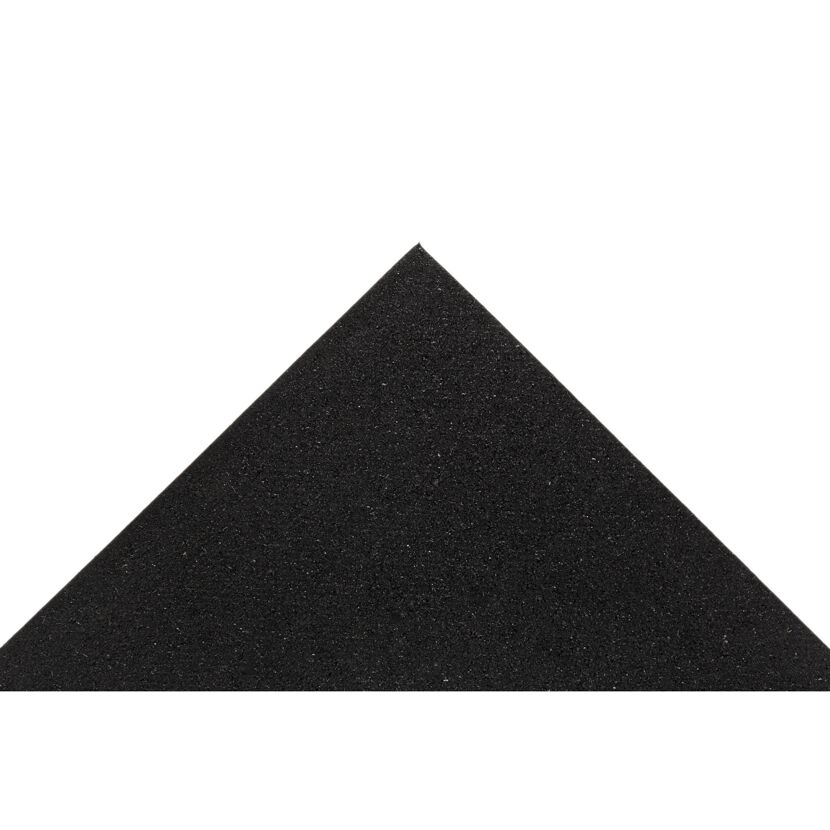 Schwarze dreieckige Fußmatte