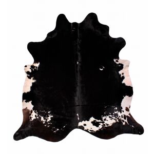 Rinderfell 'Pepe' schwarz-gemustert 205 x 180 cm