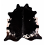 Verkleinertes Bild von Rinderfell 'Pepe' schwarz-gemustert 205 x 180 cm