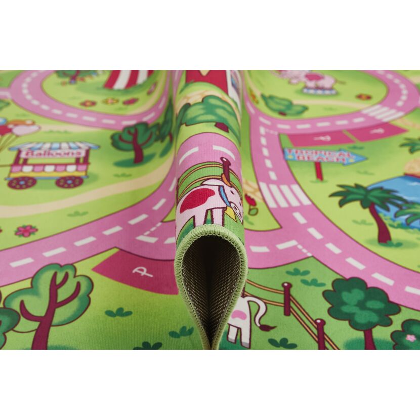 Spielteppich mit Straßen und Bauernhof