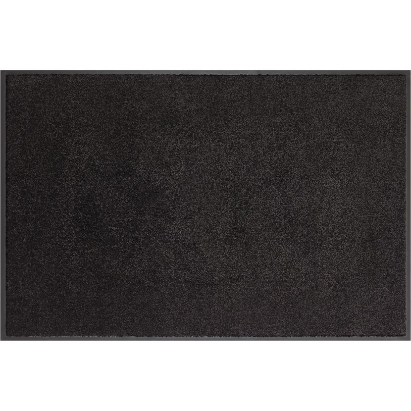 Schwarze Fussmatte
