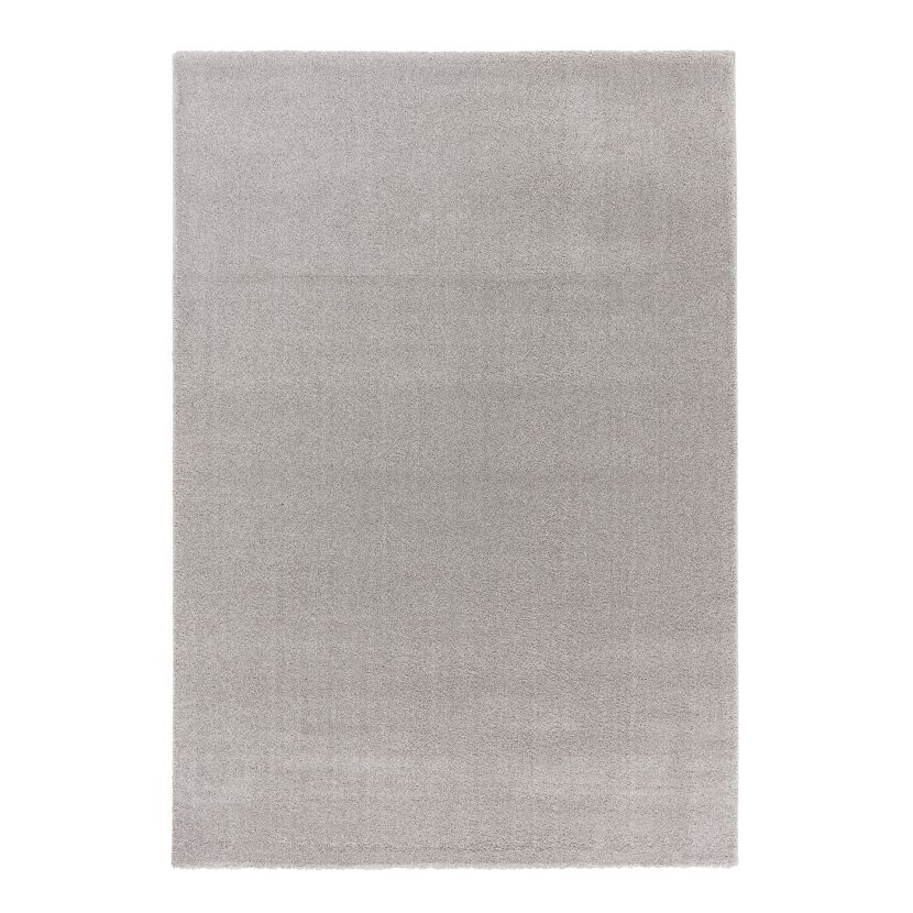 Grauer Hochflor-Teppich