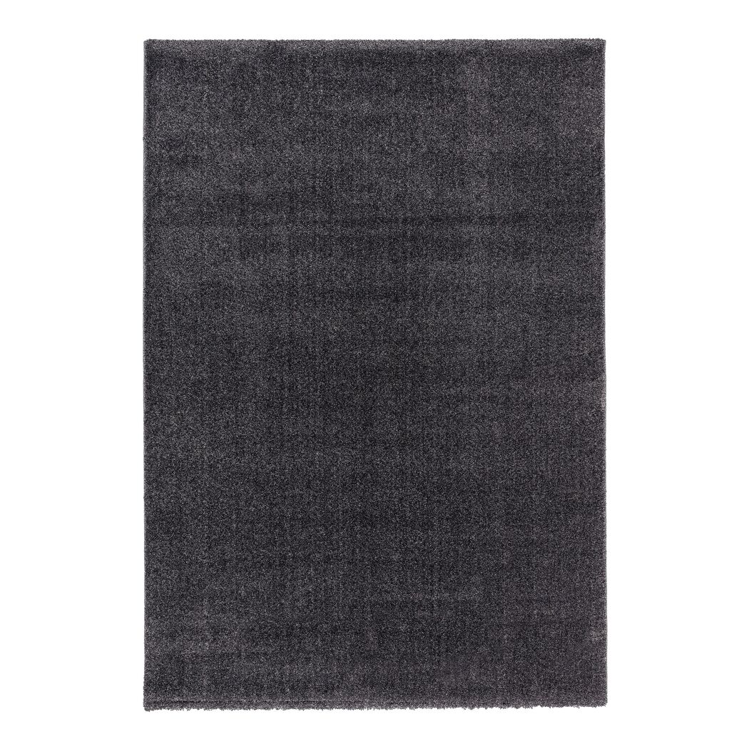 Anthrazitfarbener Hochflor-Teppich