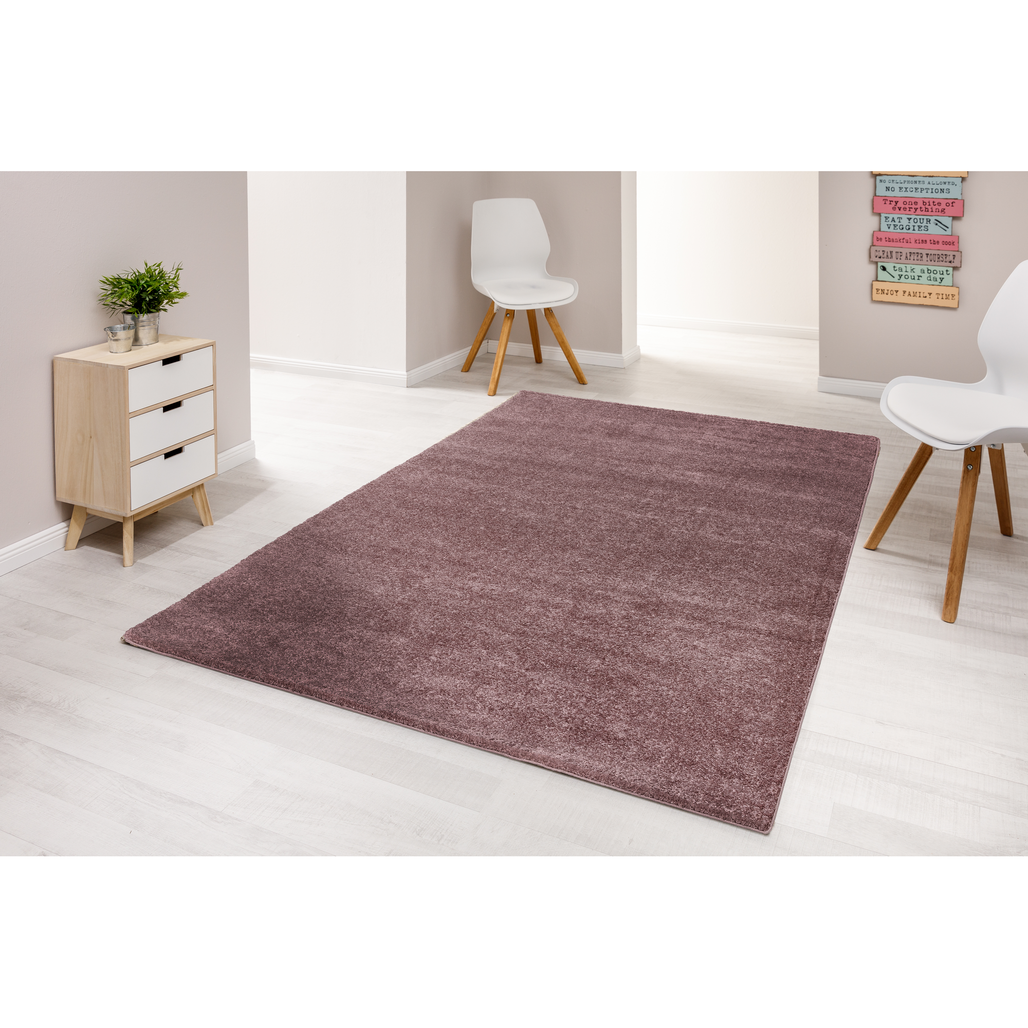 Teppich 'Savona' aubergine 133 x 190 cm + product picture