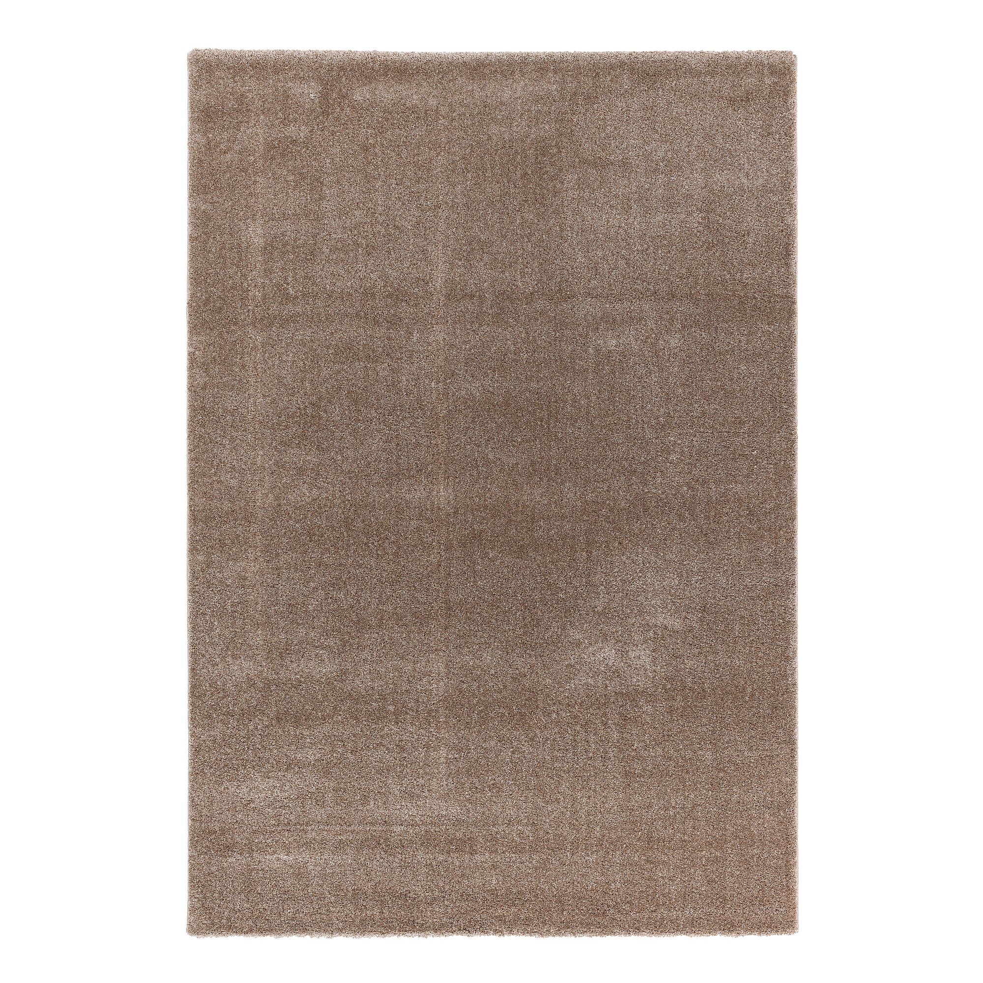 Haselnussfarbener Hochflor-Teppich