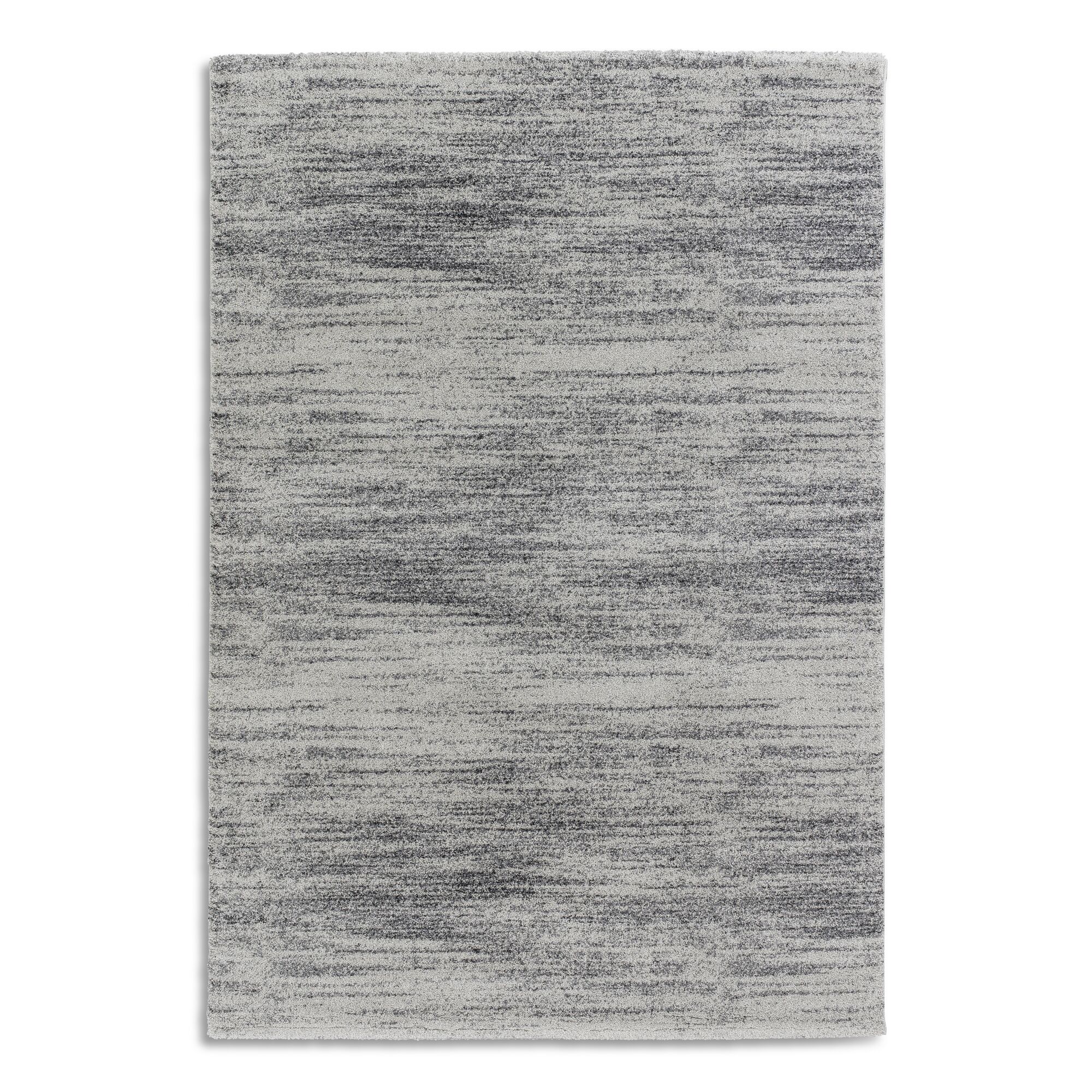Grauer Teppich mit linearem Muster