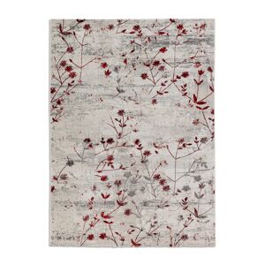 Teppich 'Antea' Blumen rot 80 x 150 cm