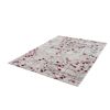Beiger Teppich mit rotem Blumenmuster