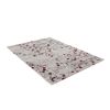 Beiger Teppich mit rotem Blumenmuster
