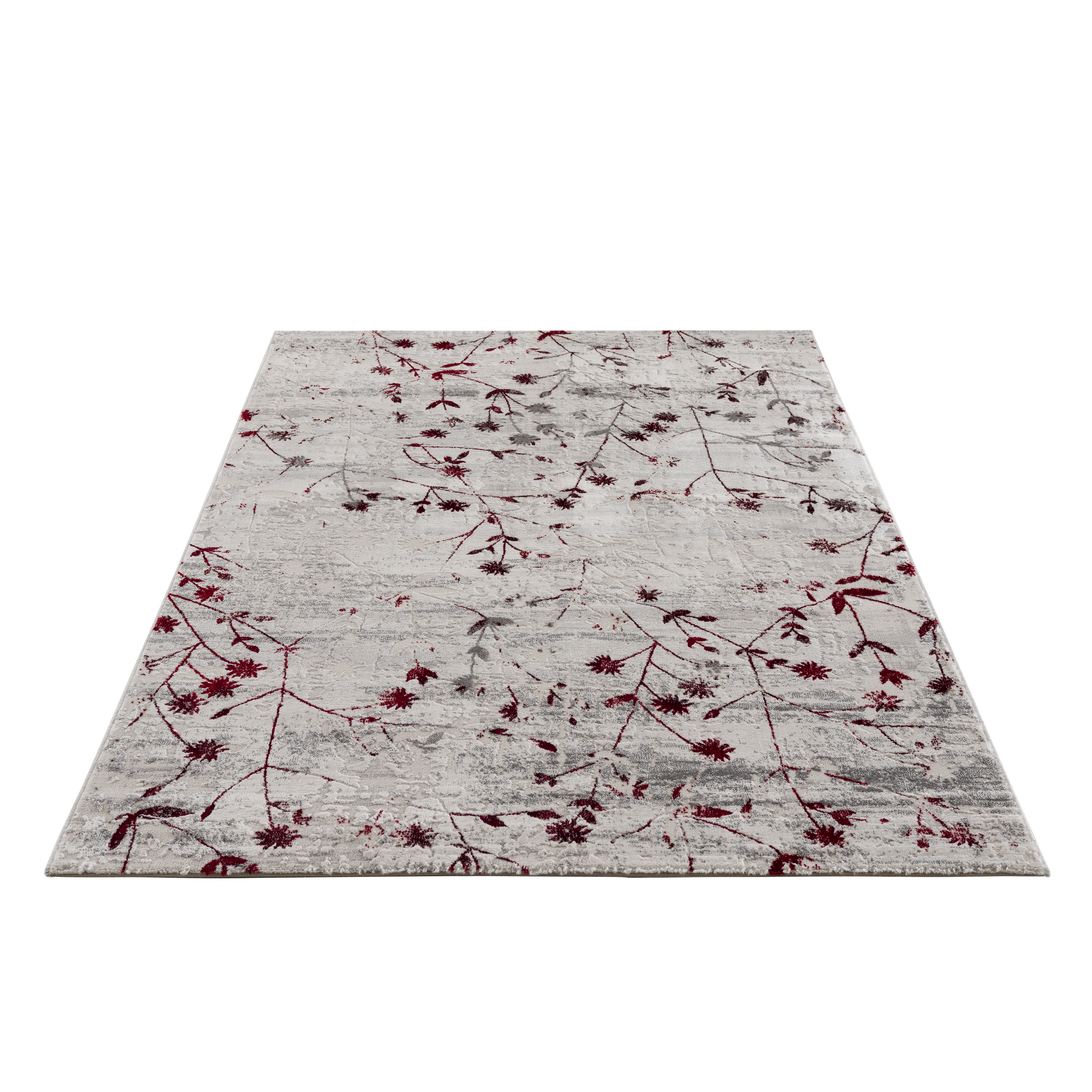 Teppich 'Antea' Blumen rot 80 x 150 cm + product picture