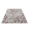Beiger Teppich mit rotem Blumenmuster