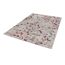 Beiger Teppich mit rotem Blumenmuster
