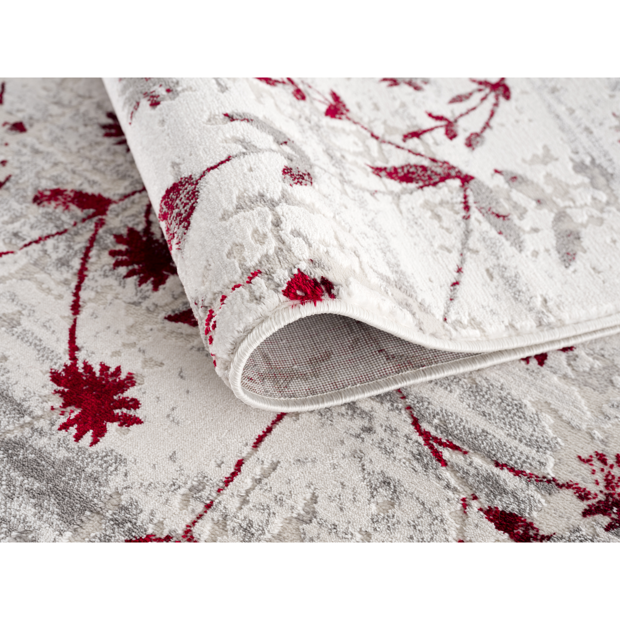 Teppich 'Antea' Blumen rot 80 x 150 cm + product picture