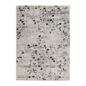 Teppich 'Antea' Blumen schwarz 80 x 150 cm