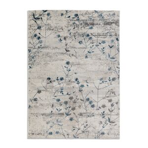 Teppich 'Antea' Blumen blau 133 x 190 cm