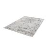 Beiger Teppich mit blauem Blumenmuster
