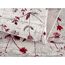 Beiger Teppich mit rotem Blumenmuster