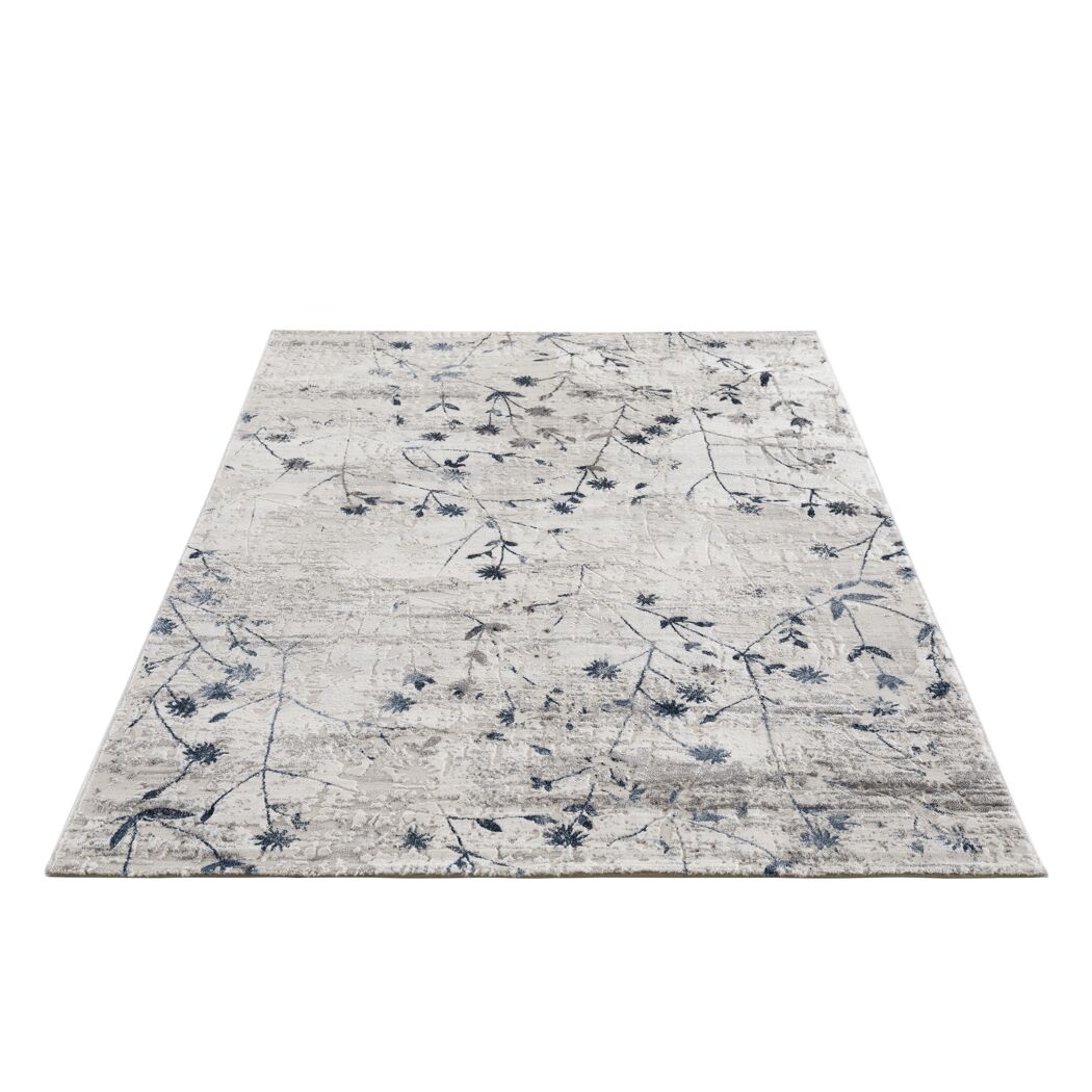 Beiger Teppich mit floralem Muster