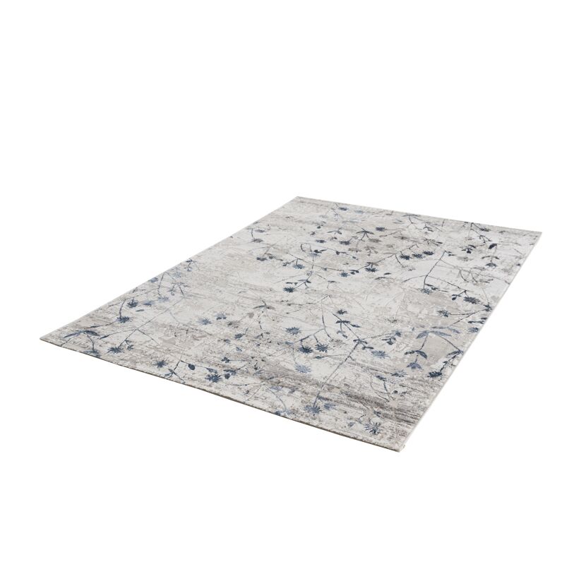 Beiger Teppich mit floralem Muster