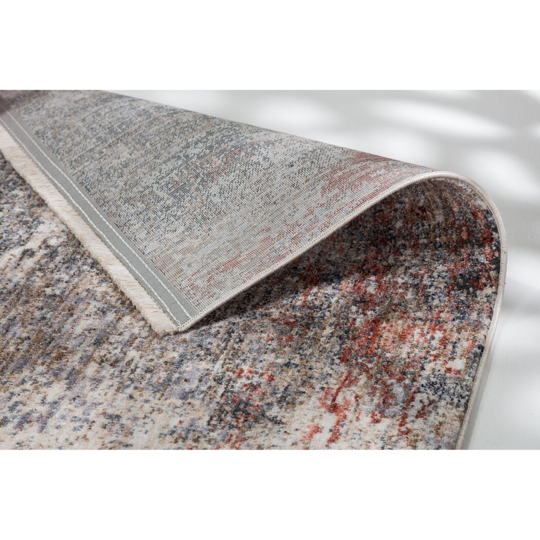 Teppich 'Sarezzo' silber/beige 80 x 150 cm