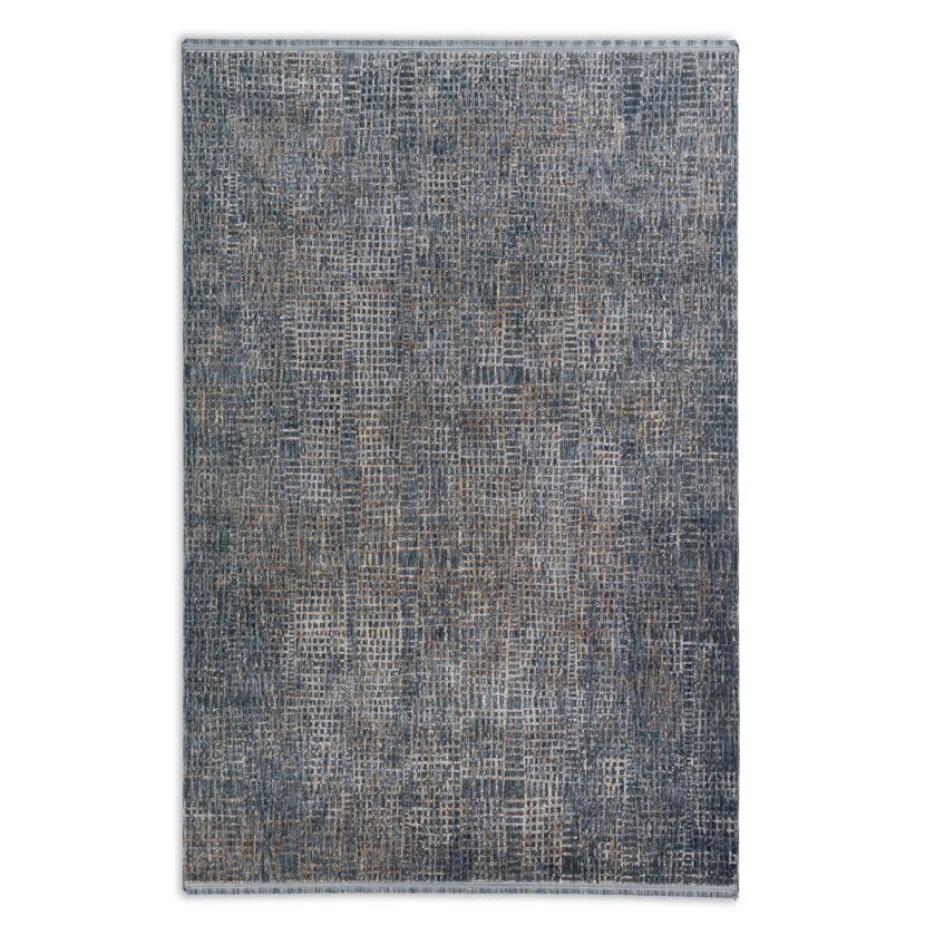Blauer Teppich mit Muster