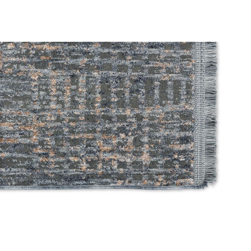 Blauer Teppich mit Fransen