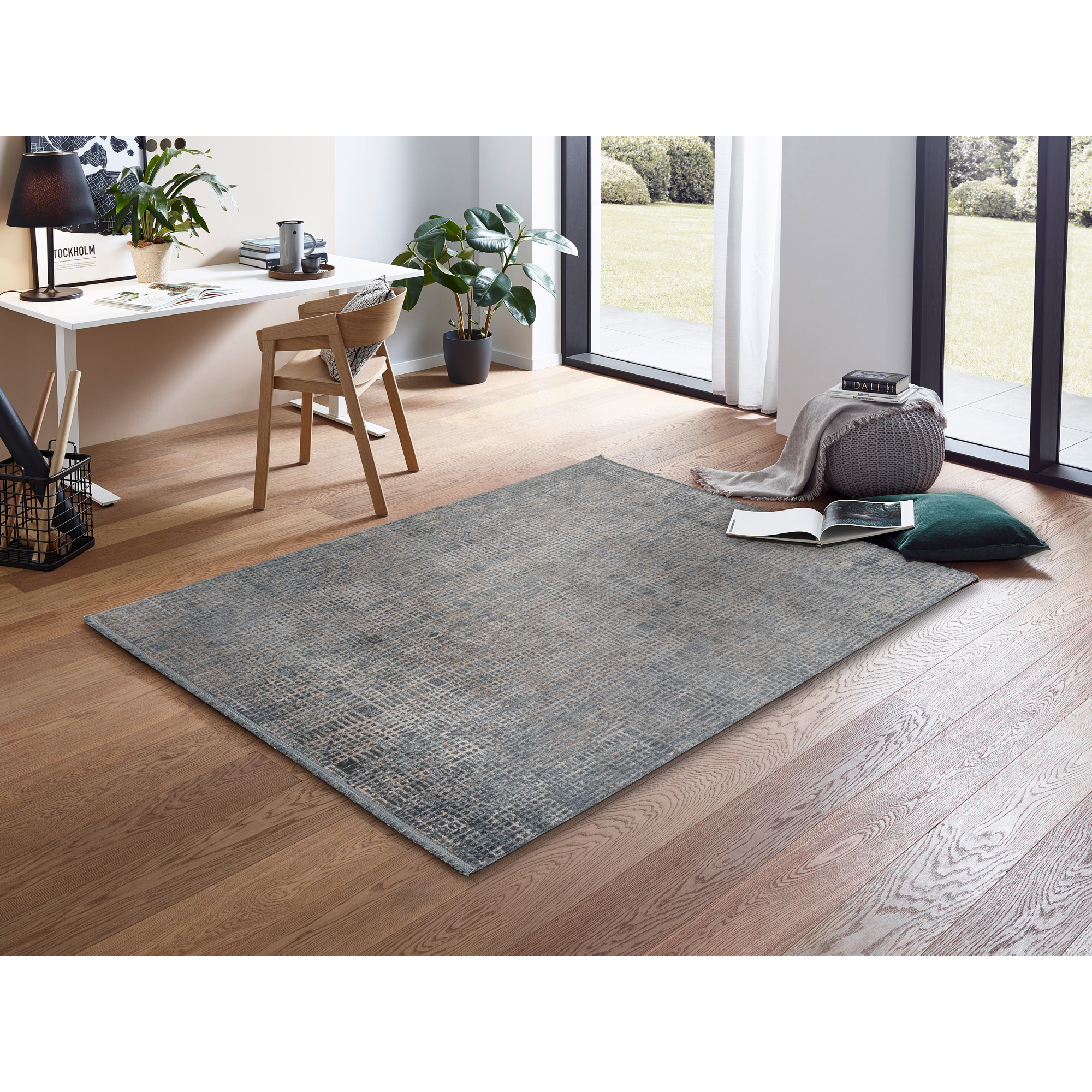 Teppich 'Sarezzo' blau 160 x 230 cm