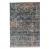 Blauer Teppich mit Muster
