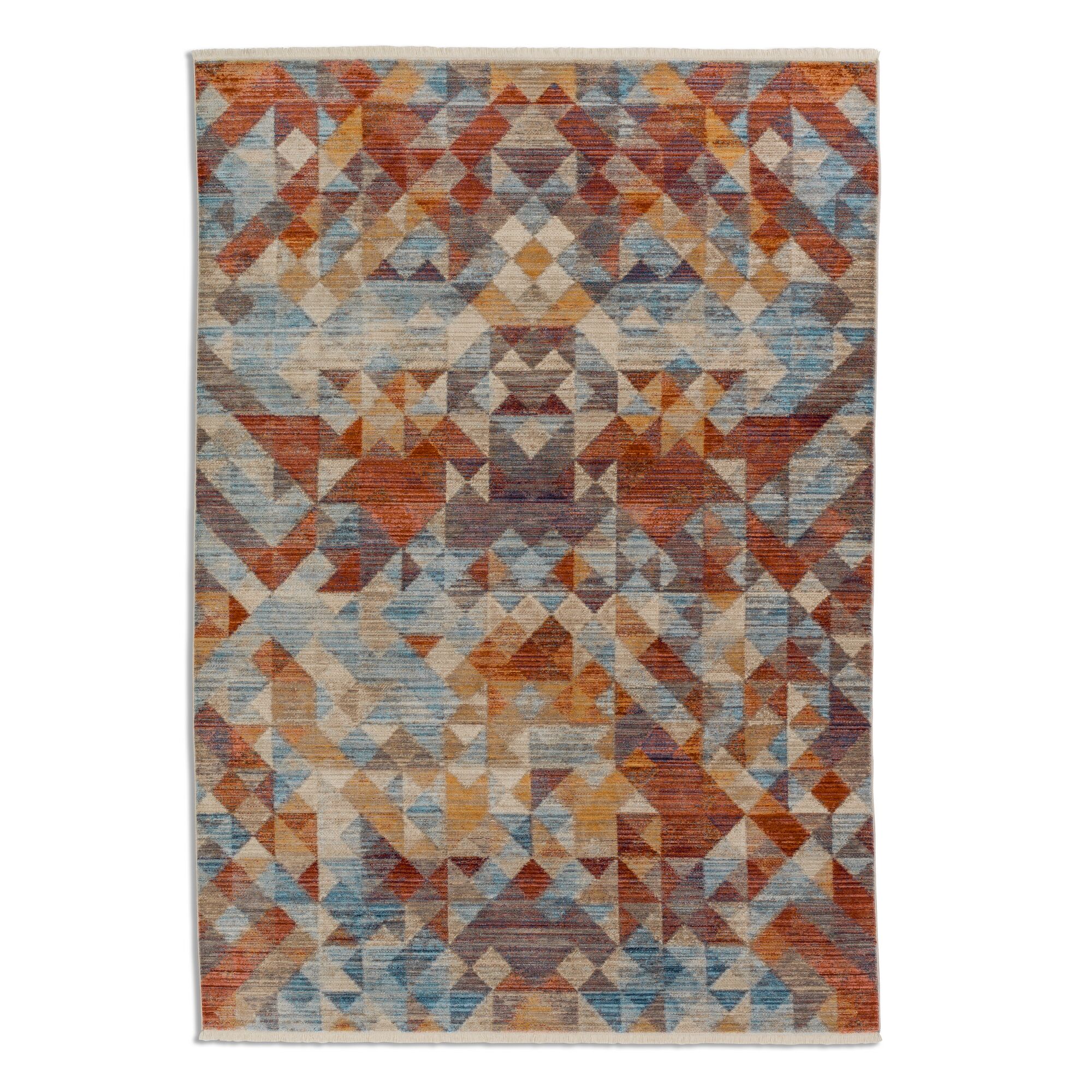 Bunter Teppich mit Dreiecken