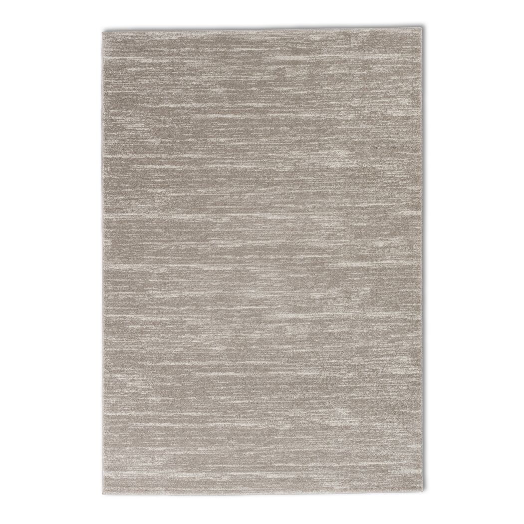 Beiger Teppich mit Linienmuster