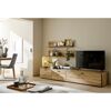 Holz-TV-Lowboard mit Regalen