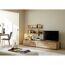Helles TV-Lowboard mit Deko und Fernseher