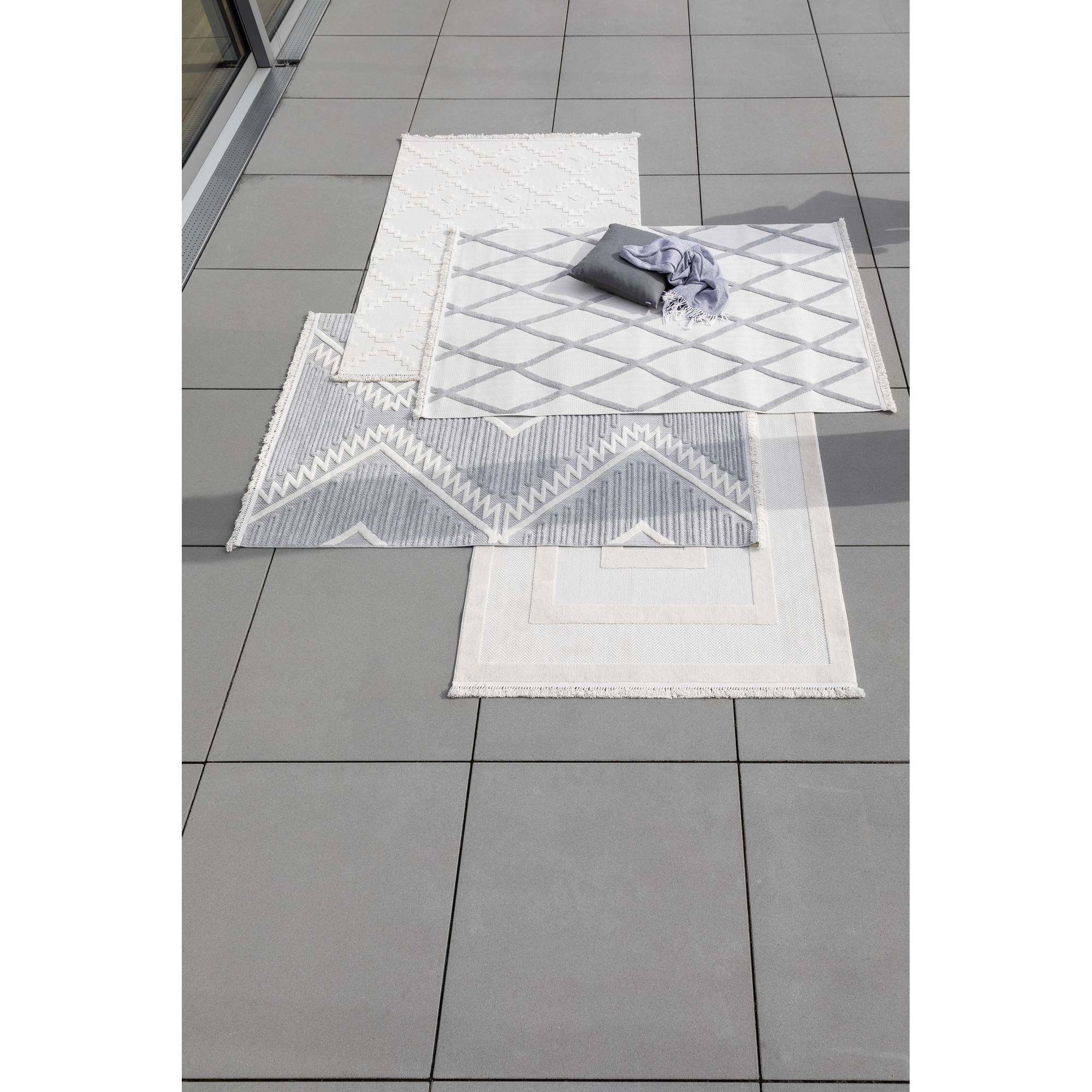 In-& Outdoor-Teppich 'Summer' creme 80 x 150 cm