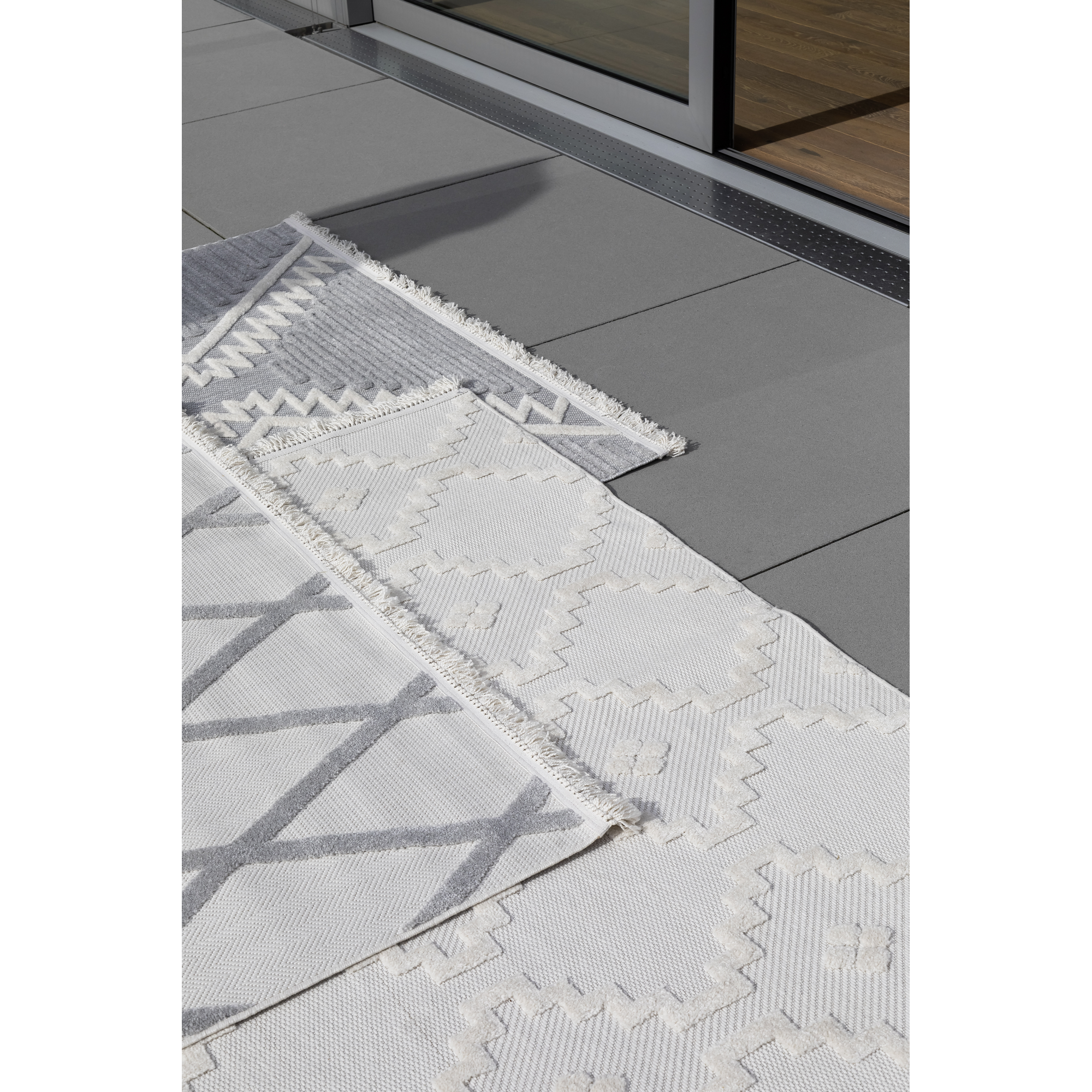 In-& Outdoor-Teppich 'Summer' grau 80 x 150 cm