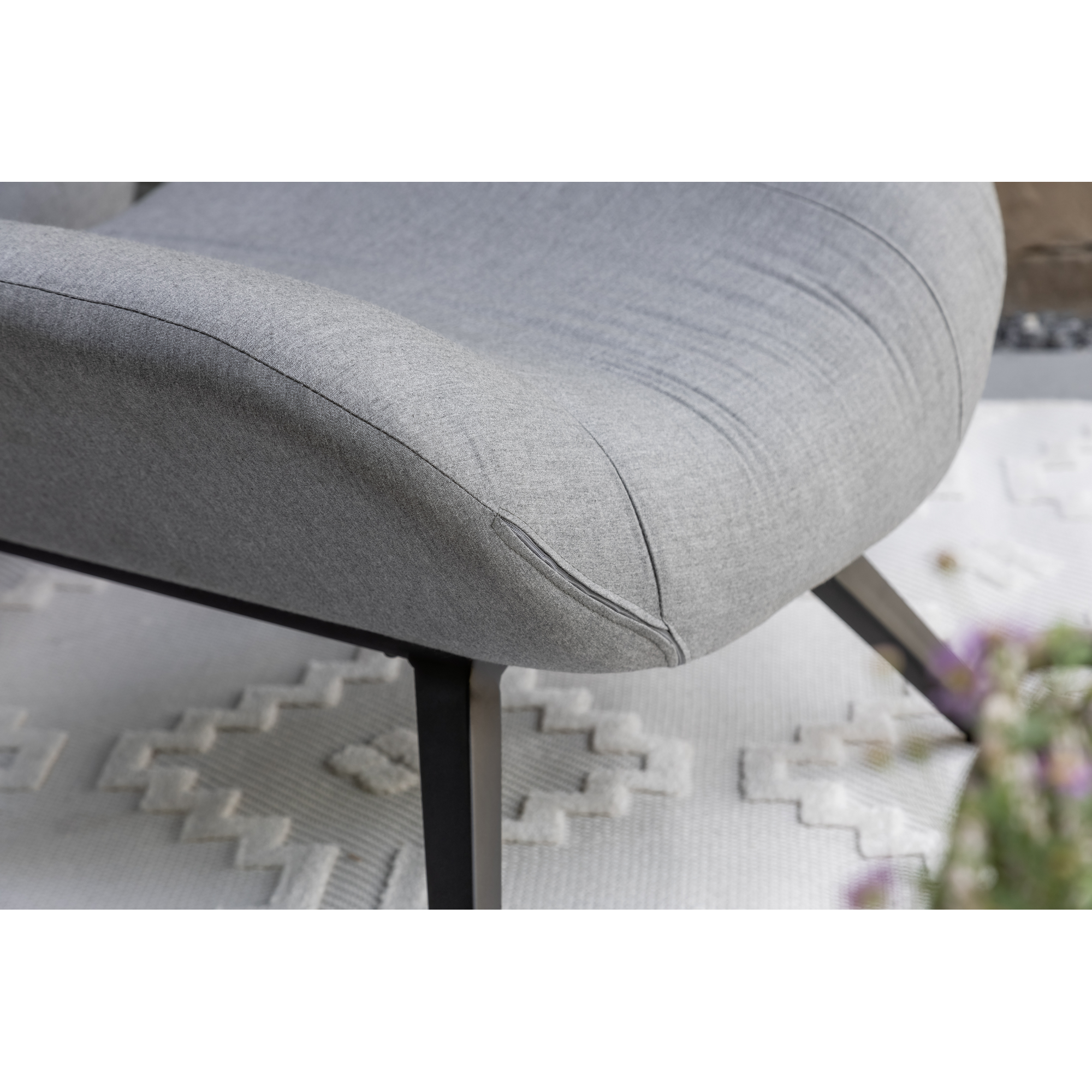 In-& Outdoor-Teppich 'Summer' creme Quadrate 80 x 150 cm
