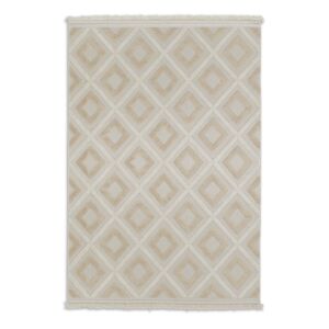 In-& Outdoor-Teppich 'Summer' beige Quadrate 80 x 150 cm