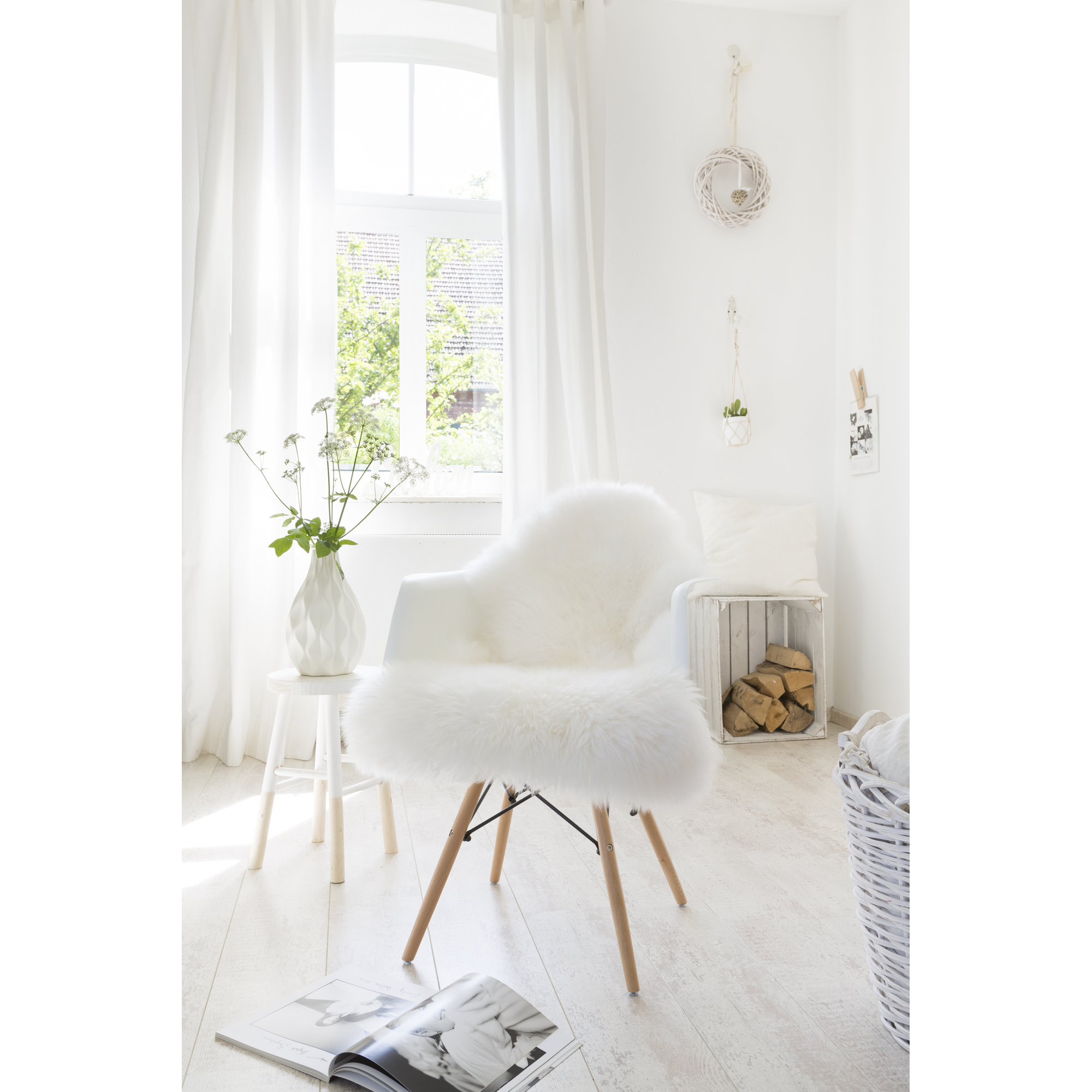 Schaffell weiß 85 x 55 cm