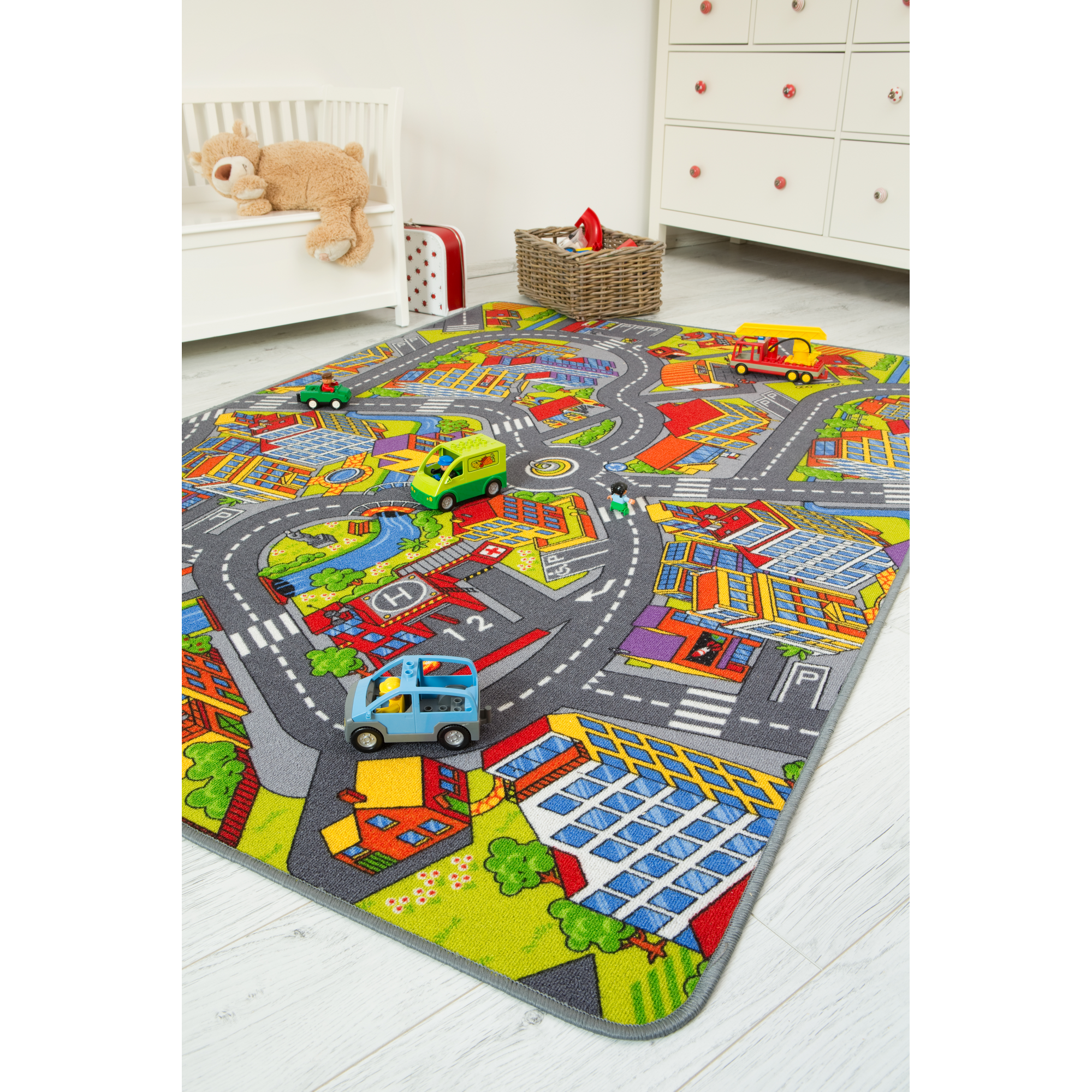 Spielteppich 'Straße' bunt 165 x 100 cm + product picture