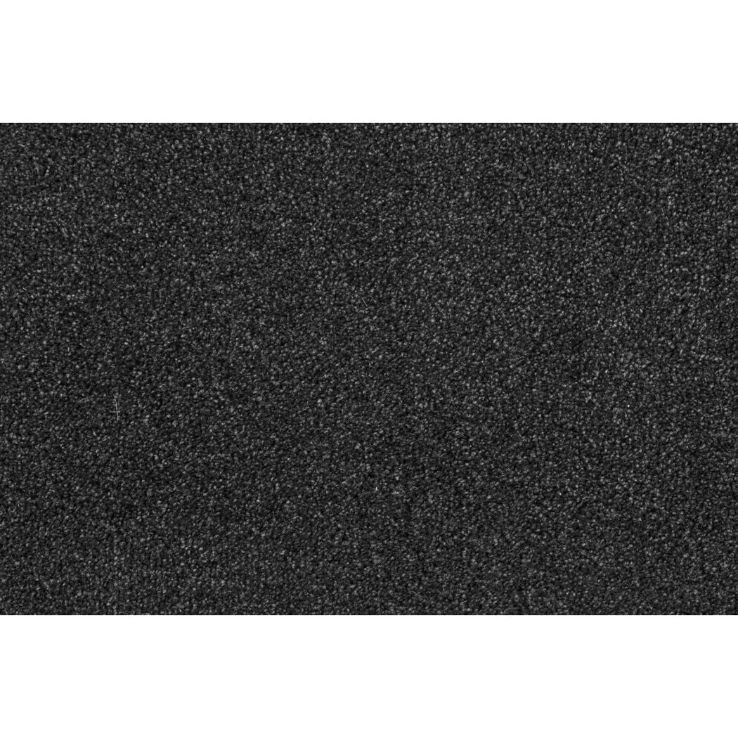 Anthrazitfarbener Velours-Teppich