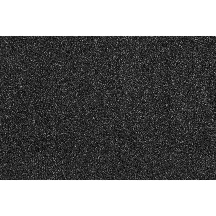 Anthrazitfarbener Velours-Teppich